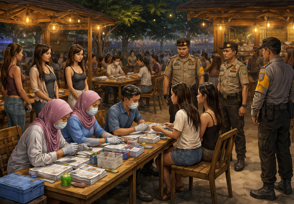 polisi-kawal-skrining-hiv-ims-sampar-maras